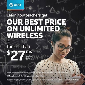 720K views · 640 reactions | As a thank you for all you do, teachers can now get Unlimited Wireless for less than $27/mo with America's Best Network. | AT&T | Facebook