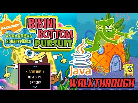 Sponge Bob: Bikini Bottom Pursuit JAVA GAME (Glu Mobile 2008 year) FULL WALKTHROUGH