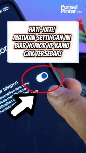 215K views · 2.5K reactions | Hati-hati! Matikan settingan ini biar nomor HP kamu gak tersebar! #trikandroid #tipsdantrik #android #tutorial #fyp | Ponsel Pintar info | Facebook
