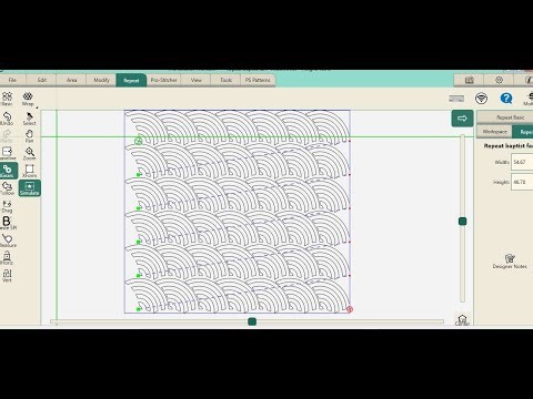 Pro Stitcher software-Match your longarm crosshairs to your quilt pattern after service.