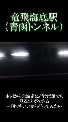 【青函トンネル】竜飛海底駅を新幹線から眺める