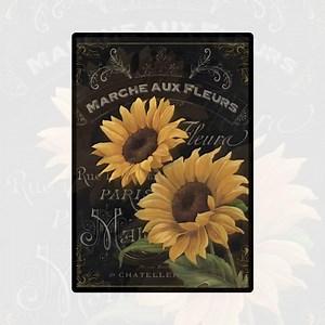 Rice Paper for Decoupage | Big Size Options | Sunflower Pattern | Upcycle Furniture Mulberry Washi Sheet - Etsy