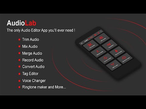 AudioLab: Best Audio Editor app for Cut, Merge, Mix, Extract, Convert, tag edit, Recording & more...