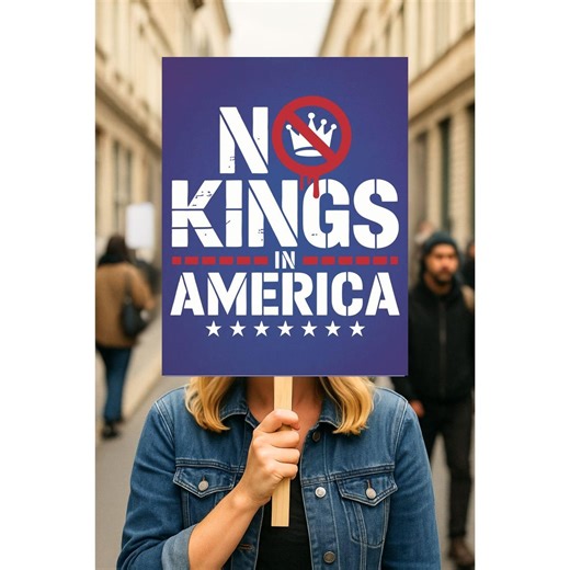No Kings in America Protest Sign, Political Activist Poster, Anti-trump Resistance - Etsy