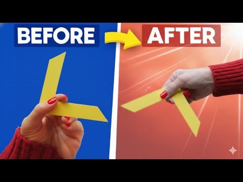 How to Make an Origami Boomerang (Easy & Fun!) | This Origami Boomerang Actually Works! 😱