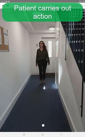 Gait assessment in the KELVIN CLINIC app