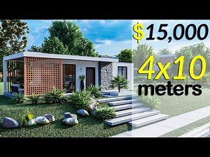 (4x10 Meters) Modern House Design | 1 Bedroom House Tour
