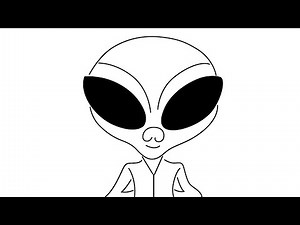 How to draw Alien step by step for beginners | draw Alien