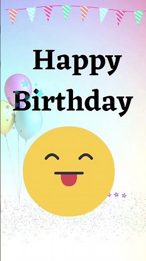 Cute Happy Birthday Emoji Song😊🤭🥳🎂🎵