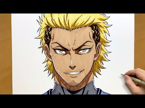 Drawing Lavinho Step by Step | Blue Lock Master Striker