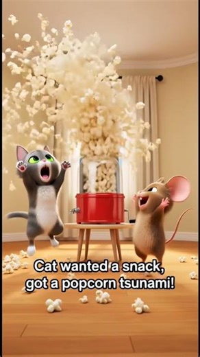 Cat vs Mouse: Popcorn Explosion.