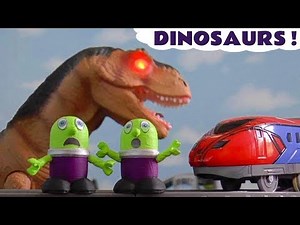 Dinosaur Toys Stories with Toy Trains and the Funlings