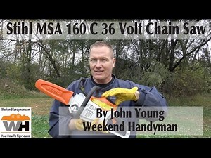 STIHL MSA 160 C-BQ Lithium-Ion Battery-Powered Lightweight Chain Saw #STIHLUSA