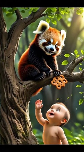 The Red Panda Stole My Cookie! 🐼🍪 | Cute Baby Animation Short