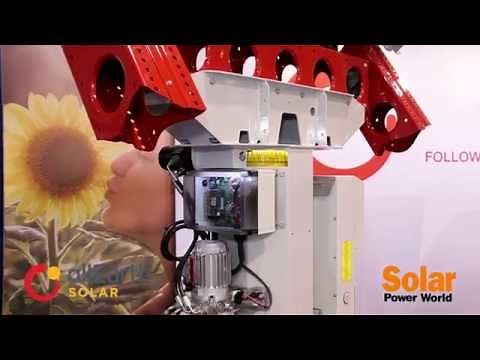 Dual-axis solar trackers from AllEarth Renewables