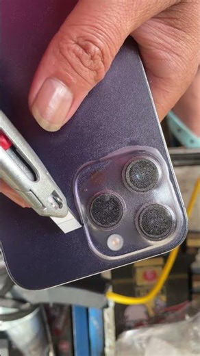 Punching iPhone 14 Pro Camera Lens Holes 🔥 After Matte Screen Protection!