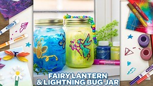 15K views | Glow on with these DIY mason jar crafts! Make a cute Fairy Lantern 栗 栗‍♂️ or a cool Bug Jar  with Crayola metallic and glitter art supplies  Get your supplies now: https://linktr.ee/crayolaMY #crayola #crayolaMY #CreateItYourself #MidAutumnFestival | Crayola | Facebook