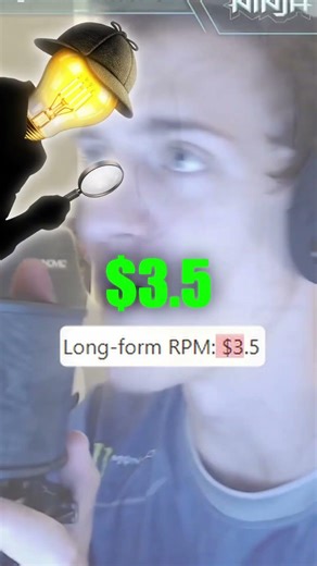 Wait for it… 💀 (the end is crazy) How Much has Ninja Made From Youtube In 2026? 💰 #shorts