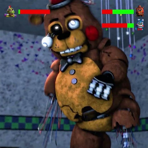 The rise of Monty FNAF Fight with Healthbars