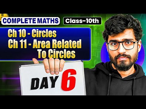 Class 10 Maths - Day 6 || Circles And Area Related To Circles || Ritik Sir