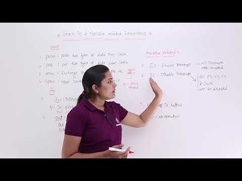 Stack I/O & Machine Related Instructions