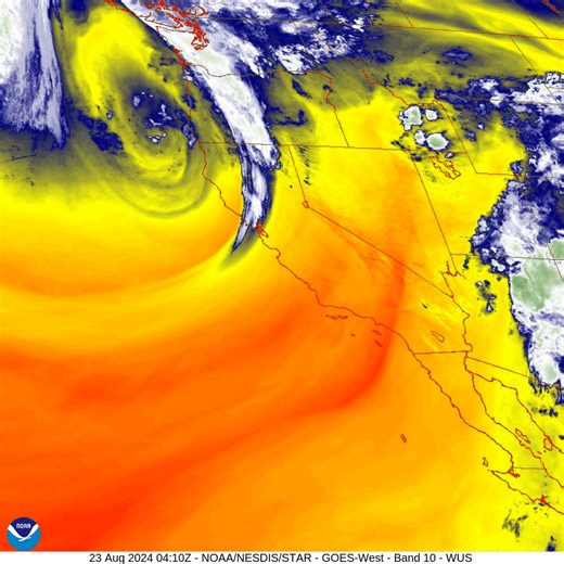 17K views · 250 reactions | This satellite loop from GOES-West shows a system approaching northern California this evening. This system will bring below-average temperatures to central California over the weekend and a chance for a dusting of snow in the higher elevations of the Sierra Nevada. | US National Weather Service Hanford California | Facebook