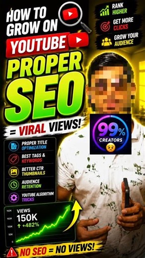 New Creators Will Not Get Viral 😰😫| How To Do Proper SEO #shorts #tech