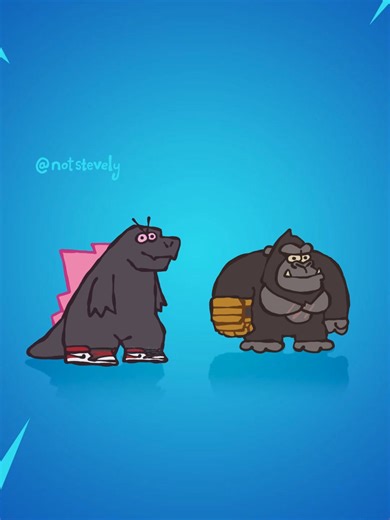 Godzilla x Kong ain't no lovin my man #godzilla #kong #godzillaxkong #godzillaxkongthenewempire #fortnite