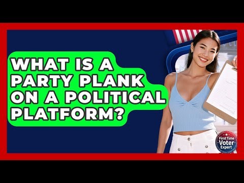 What Is A Party Plank On A Political Platform? - First Time Voter Expert