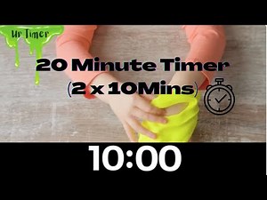 20 Minute ( 2x10 Mins) Countdown Timer Slime with Calming Music