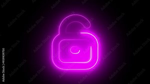 Unlocking Animation on a Transparent Background. Lock Unlock
