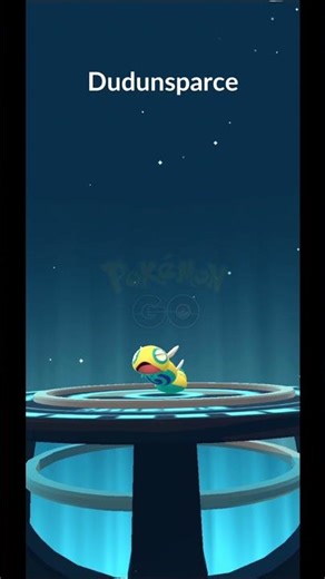 PokeGOThy Evolving IV Dunsparce CP 1423 into Dudunsparce CP 2309 | Pokemon GO Shorts