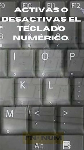Cómo activar o desactivar el teclado numérico de tu laptop