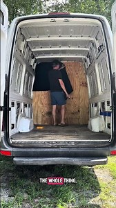 Mercedes Sprinter Van Build Part 1. #vanlife #vanbuild #mercedes #sprintervan #fyp