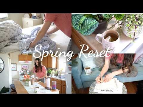 Getting my life together for Spring🧺🫧🪴 | cleaning, planning & a fresh start!