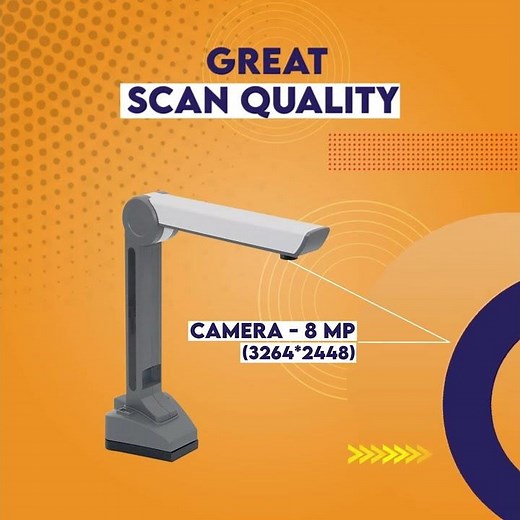 Portable Document Scanner - PDS 8M | Buy Online from TVS Electronics Stores