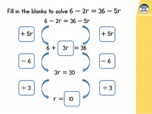 Year 9 - Lesson 1 - Solve equations with unknowns on both sides