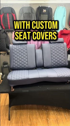 Seat covers for classic cars — no need to spend thousands on upholstery. Upgrade your El Camino!