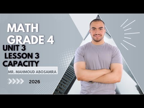 Math -unit3 -lesson 3 - units of capacity