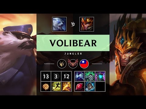 Volibear Jungle vs Jarvan IV - TW Grandmaster Patch 25.18
