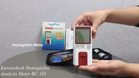 Hemoglobin Test Meter kit with 50pcs strips,50 lancets and 50 capillary tubes
