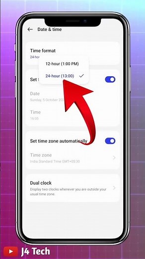 How to set the time on your smartphone🫵😱😍
