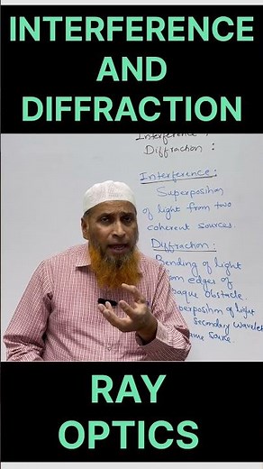 Interference And Diffraction #shorts #rayoptics #neet