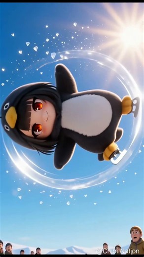 Pengmin's Ice Skating Adventures - Arknights: Endfield - Gugu Gaga