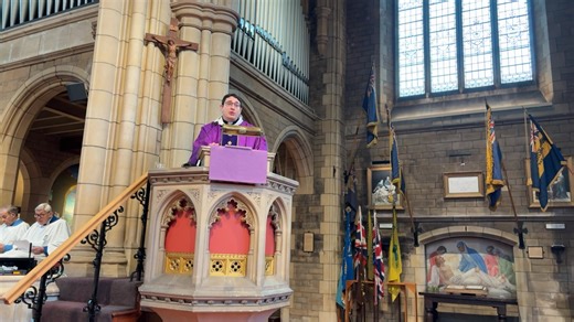 Parish Eucharist Advent 2 7/12/25 Act of Spiritual Communion Prayer: Lord Jesus Christ, in union with the faithful at every altar of your Church, where your blessed body and blood are being offered to the Father, I desire to offer you praise and thanksgiving. I present to you my soul and body, with the earnest wish that I may ever be united to you. And since I cannot now receive you sacramentally, I ask you to come spiritually into my heart. I unite myself to you, and embrace you with all the af
