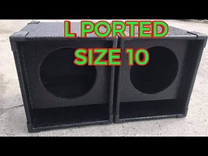 SUBWOOFER BOX ASSEMBLY L PORTED SIZE 10