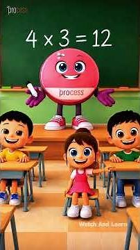 4 Times Table for Kids | Easy Table of 4 for Children | Learning Math And Tables In Easy Way #shorts