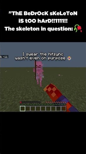 The bedrock skeleton isn't even that hard... #shorts,