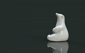 3D sculpture of polar bear - Elegant Gypsy