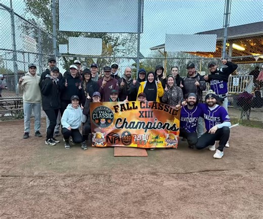 🥎🍁Fall Classic XIII🍁🥎 🏆Co-ed ‘INT’ Co-Champions🏆 🥇Baddies & Hit Happens🥇 📣Because of the power outage caused by the early morning transformer fire across the street from the Ciociaro Club, we did not have the ability to use our diamond lights. As a result, the two finalists were declared Co-Champions. Congratulations to both teams on a great tournament. We are sorry that you could not complete your championship game.😕 | Ciociaro Softball Complex